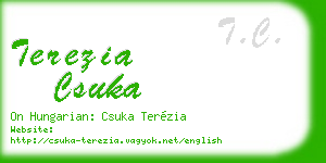 terezia csuka business card