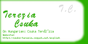 terezia csuka business card